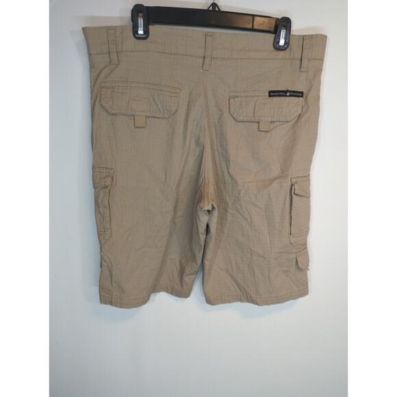 Beverly Hills Polo Club Tan Flat Front Short - Size 34 - High Waist Casual - Picture 5 of 10